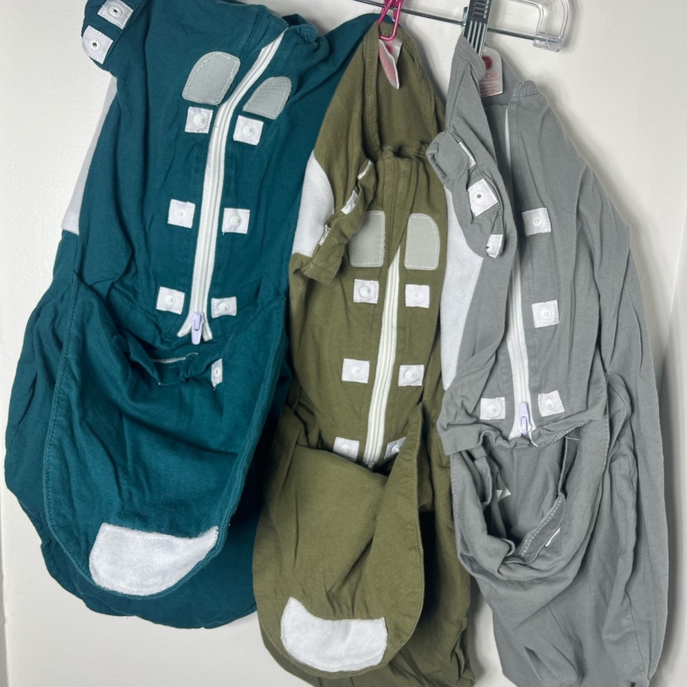 Embé 2-Way Swaddle Sack Lot of 3 Newborn Baby Sleep Swaddles Cotton - Picture 6 of 7